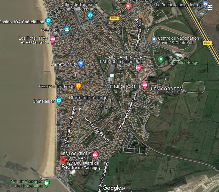 30 vue aerienne location studio chatelaillon plage 2